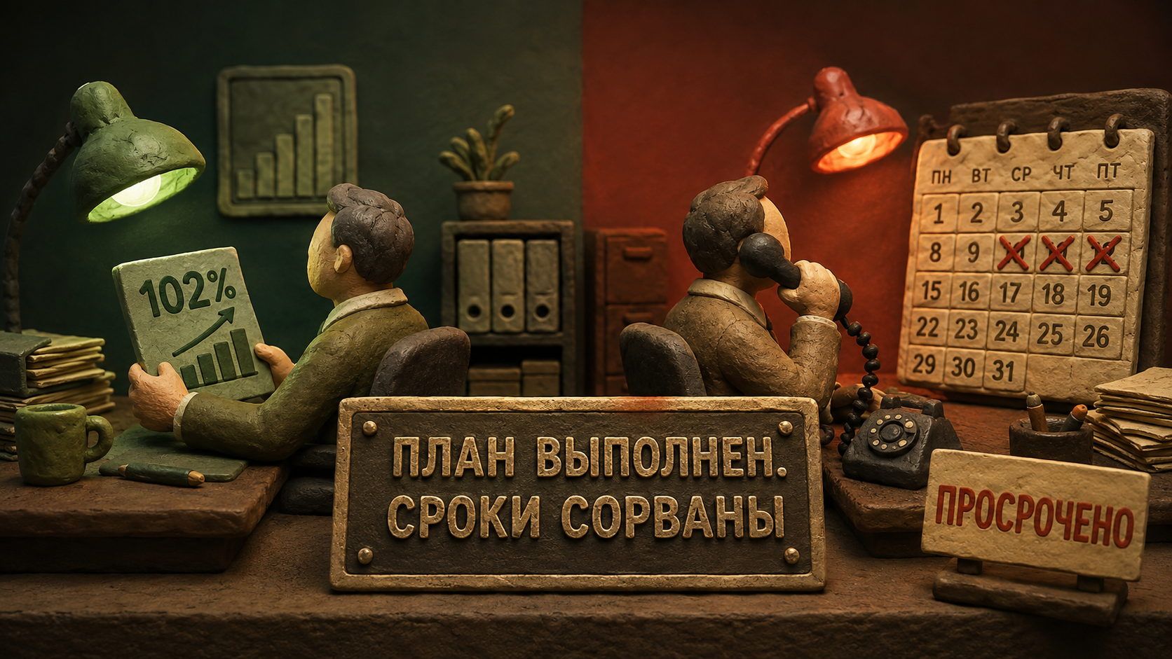 План выполнен, сроки сорваны