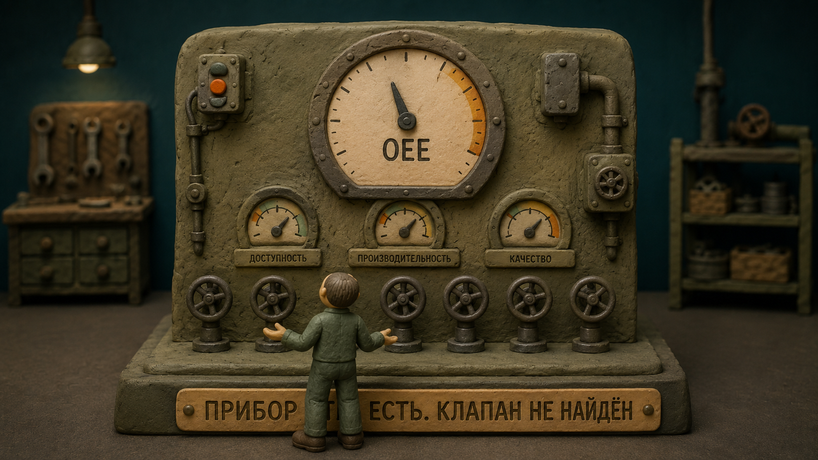 Итоговый OEE показывает состояние системы, но не указывает причину потерь