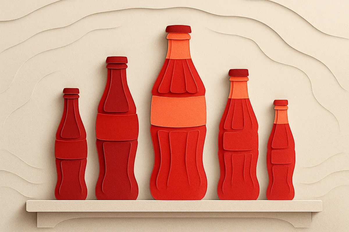 Бутылки Coca-Cola разных размеров - пример проблем с координацией отделов
