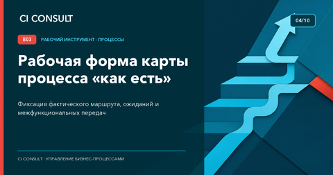 Рабочая форма карты процесса «как есть»